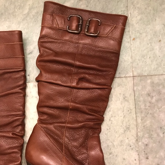 Slouchy Leather Boots - Picture 2 of 7